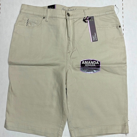 Gloria Vanderbilt Heritage Fit Bermuda Classic Rise - Picture 2 of 5